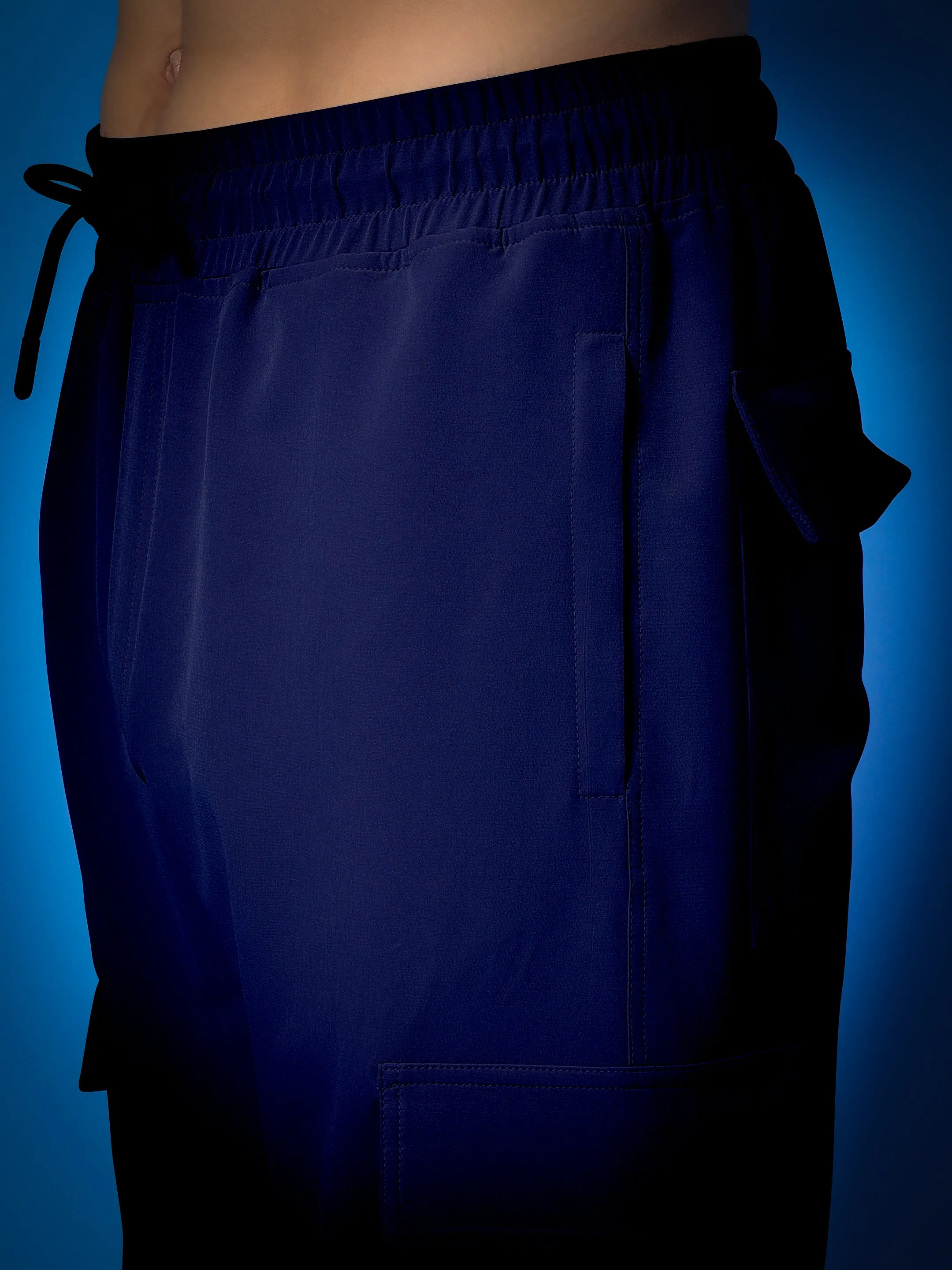 Myriad Relaxed Fit Cargo Pants (Navy Blue)