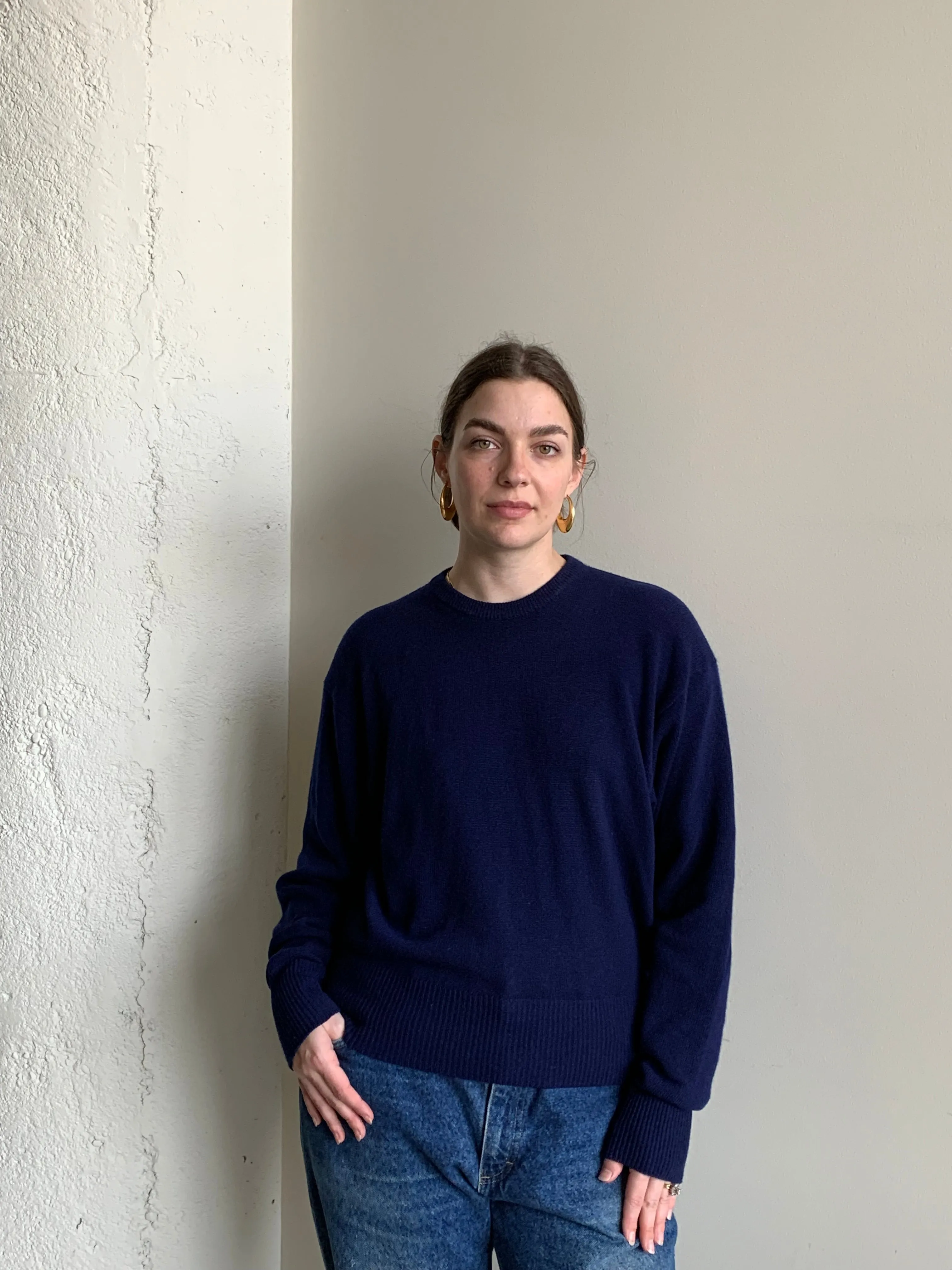 Navy vintage cashmere sweater