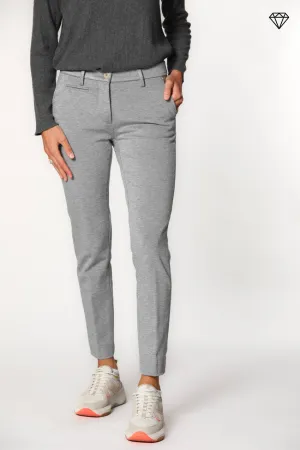 New York Slim women's chino pants in jersey technical slim fit ①
