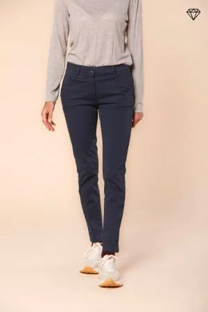 New York Slim women's chino pants in satin slim fit ①