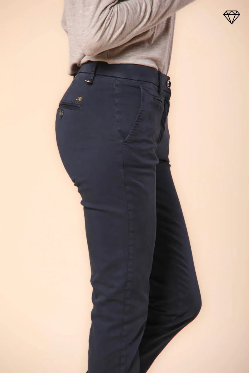 New York Slim women's chino pants in satin slim fit ①