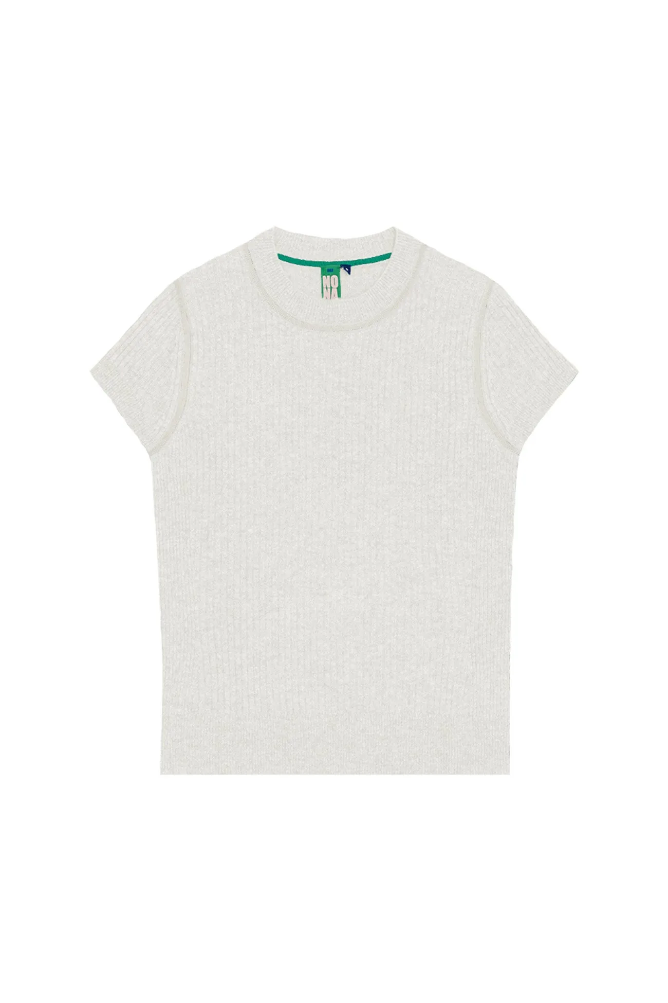 NONAME FINE RIB BABY TEE