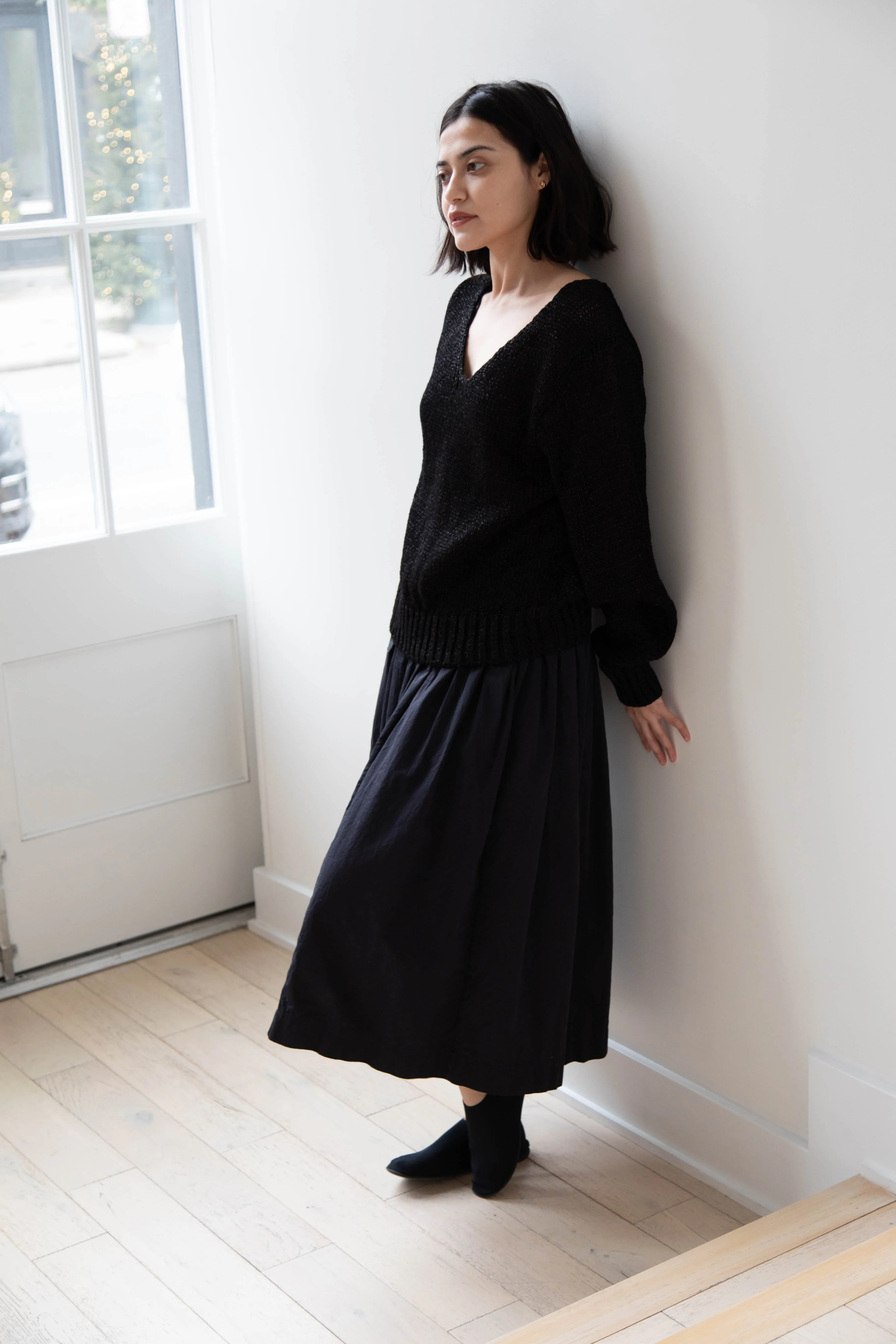 Nothing Written | Sia V-Neck Pullover in Black