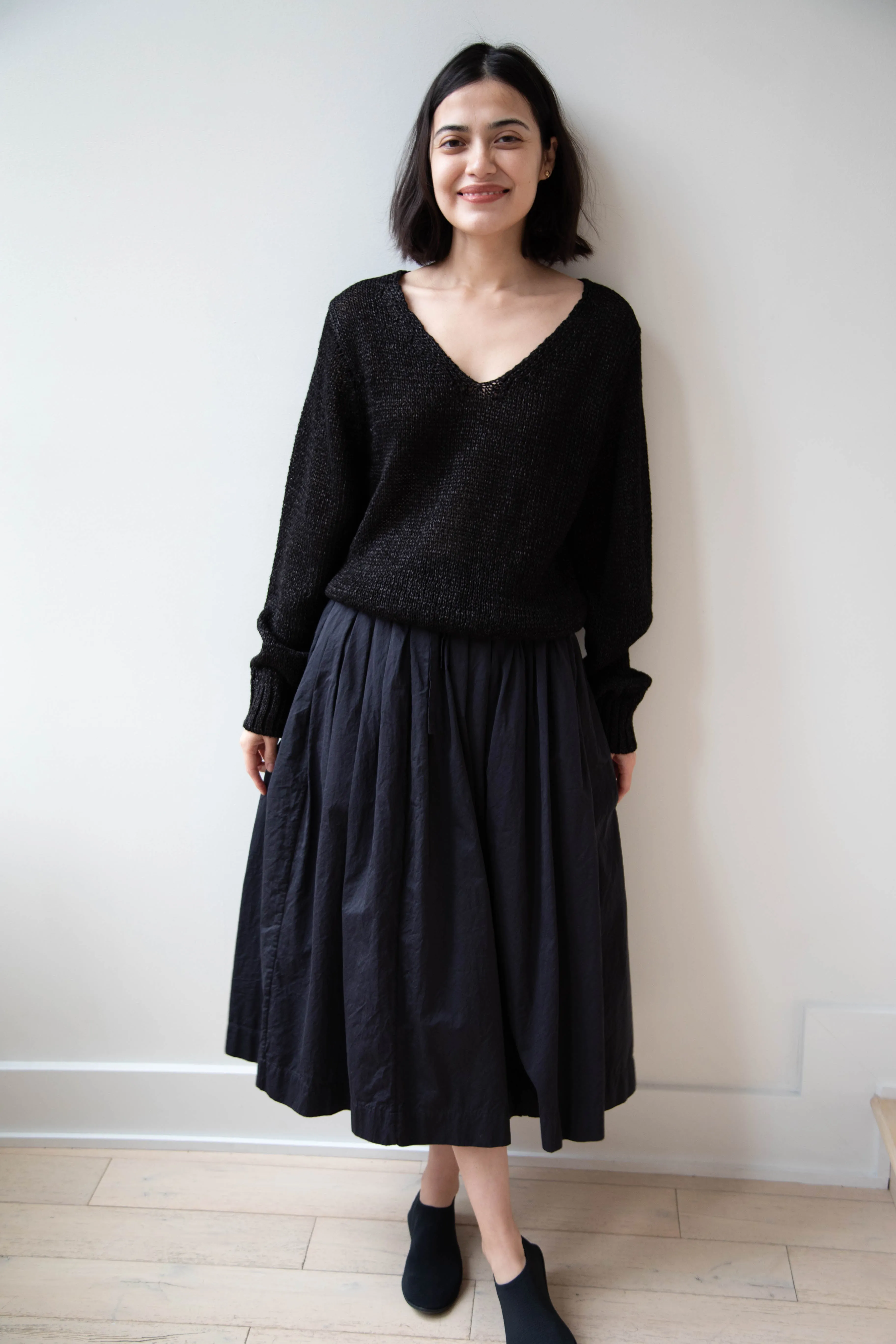 Nothing Written | Sia V-Neck Pullover in Black