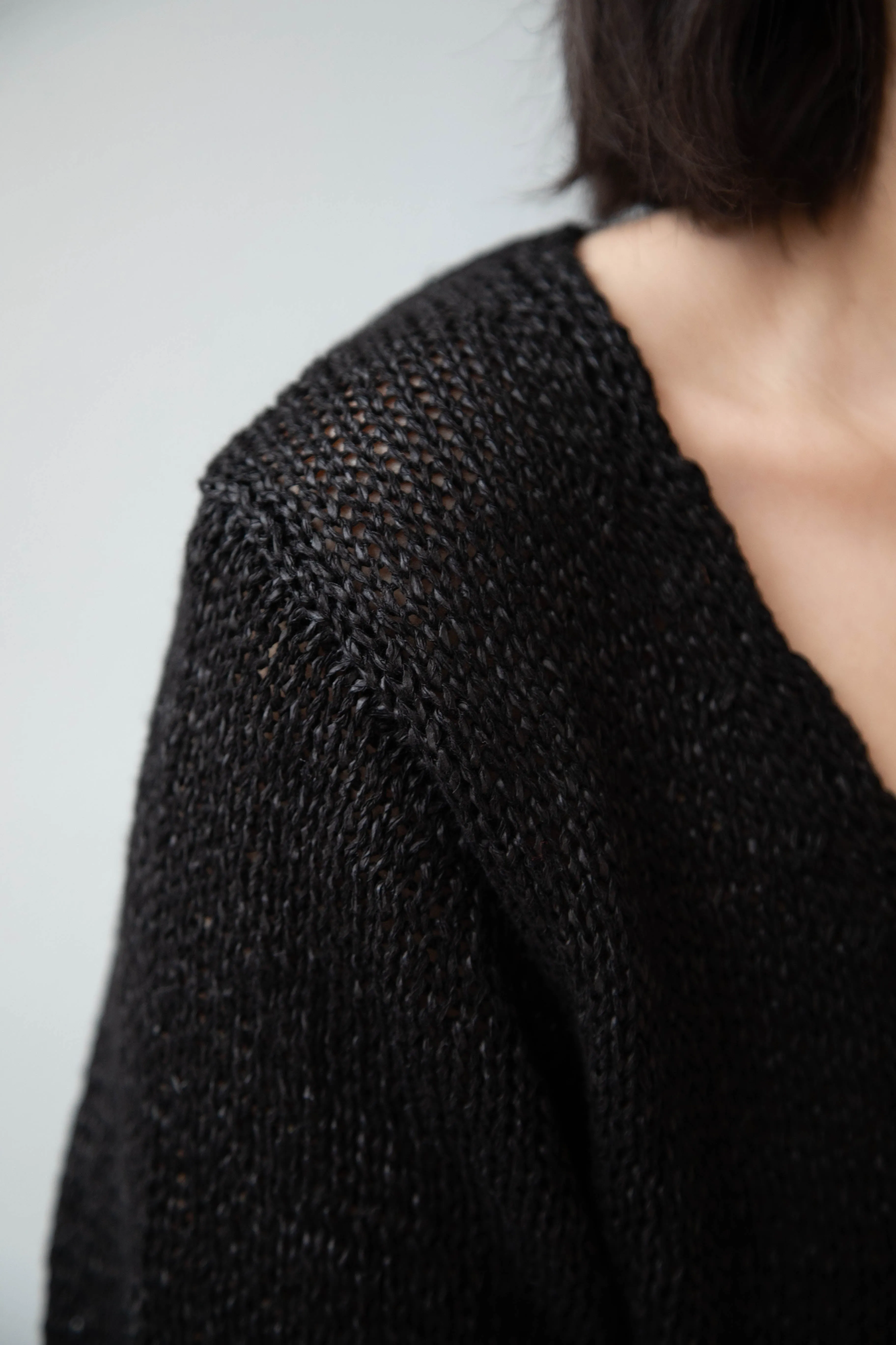 Nothing Written | Sia V-Neck Pullover in Black