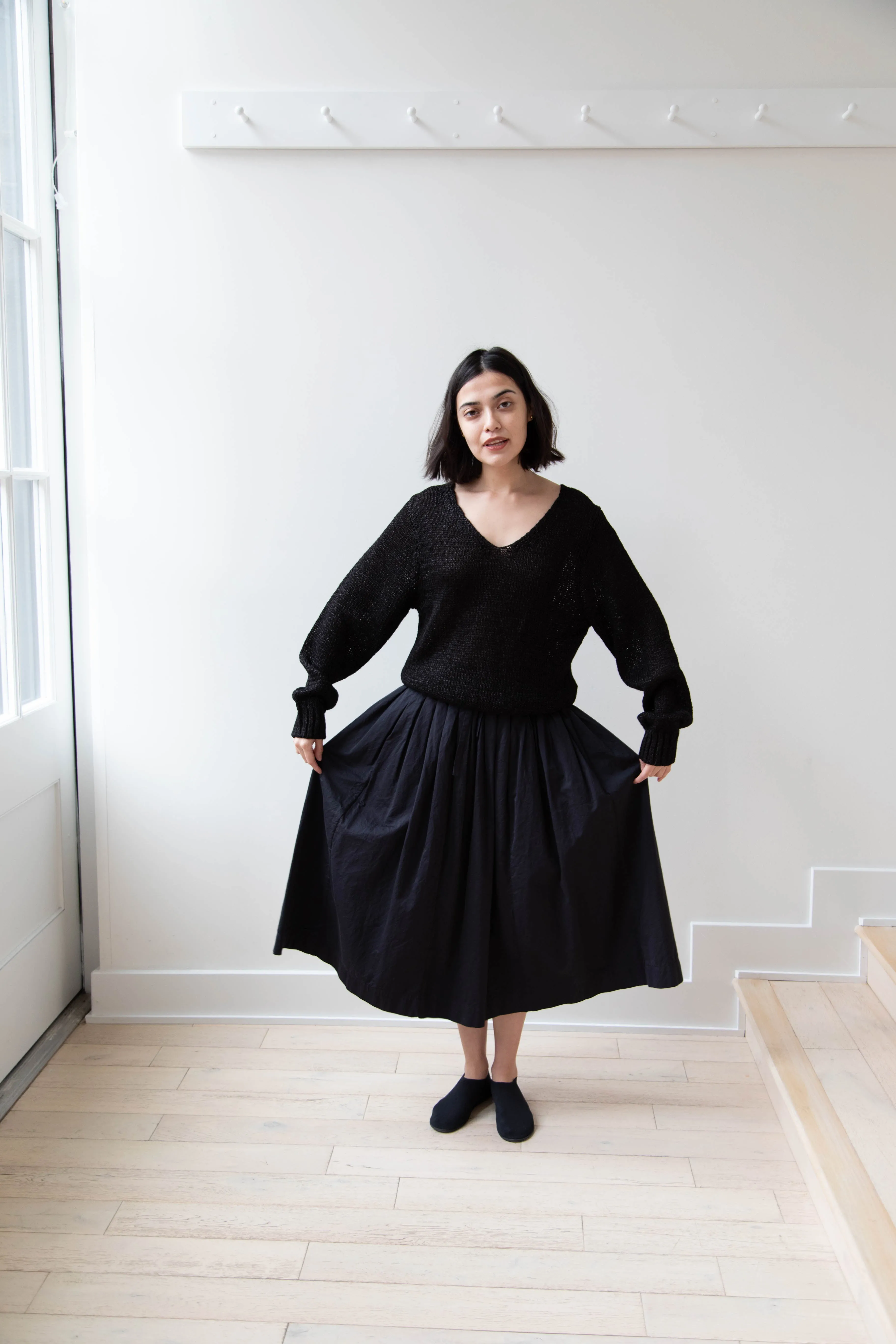 Nothing Written | Sia V-Neck Pullover in Black