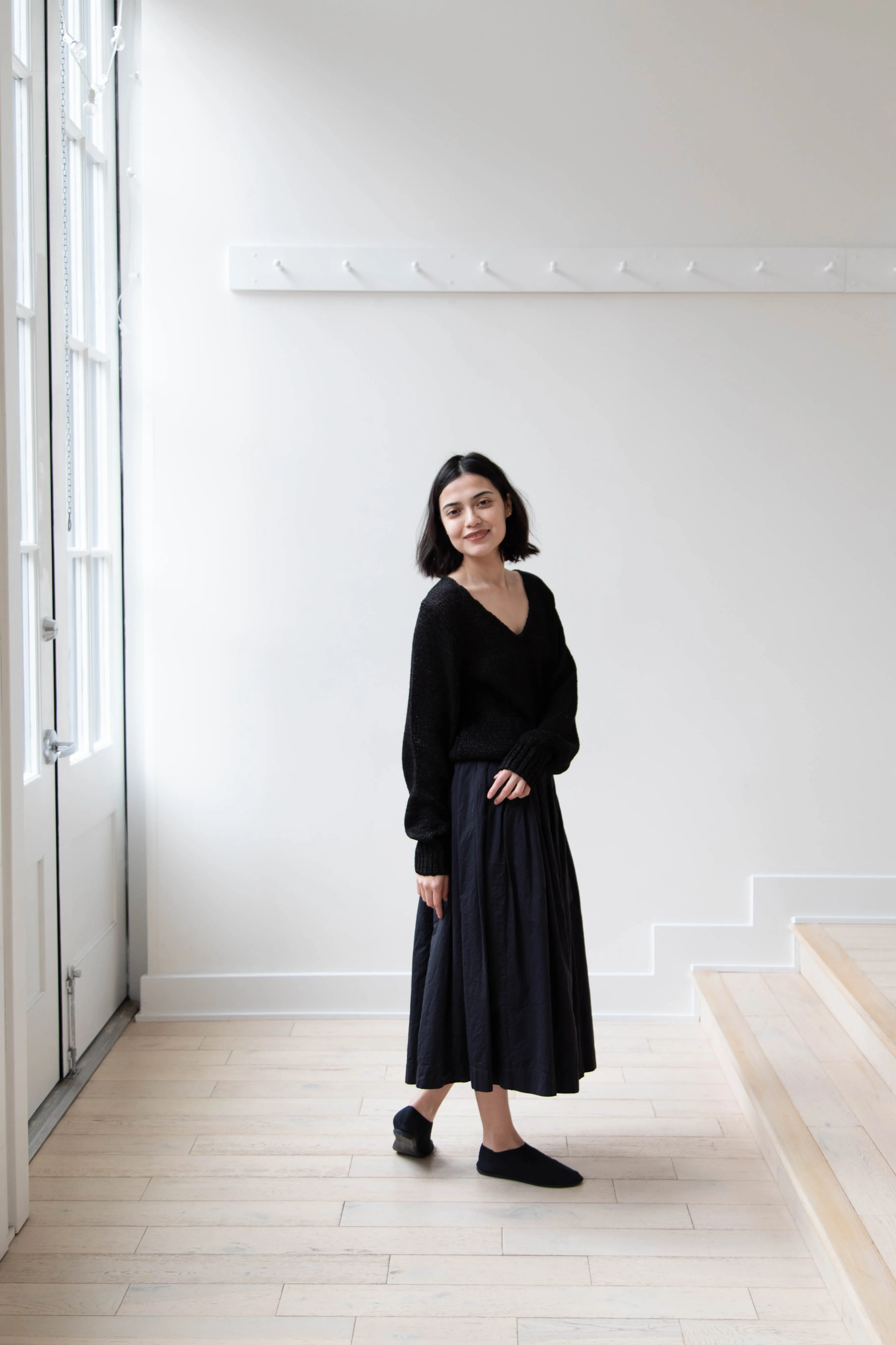 Nothing Written | Sia V-Neck Pullover in Black