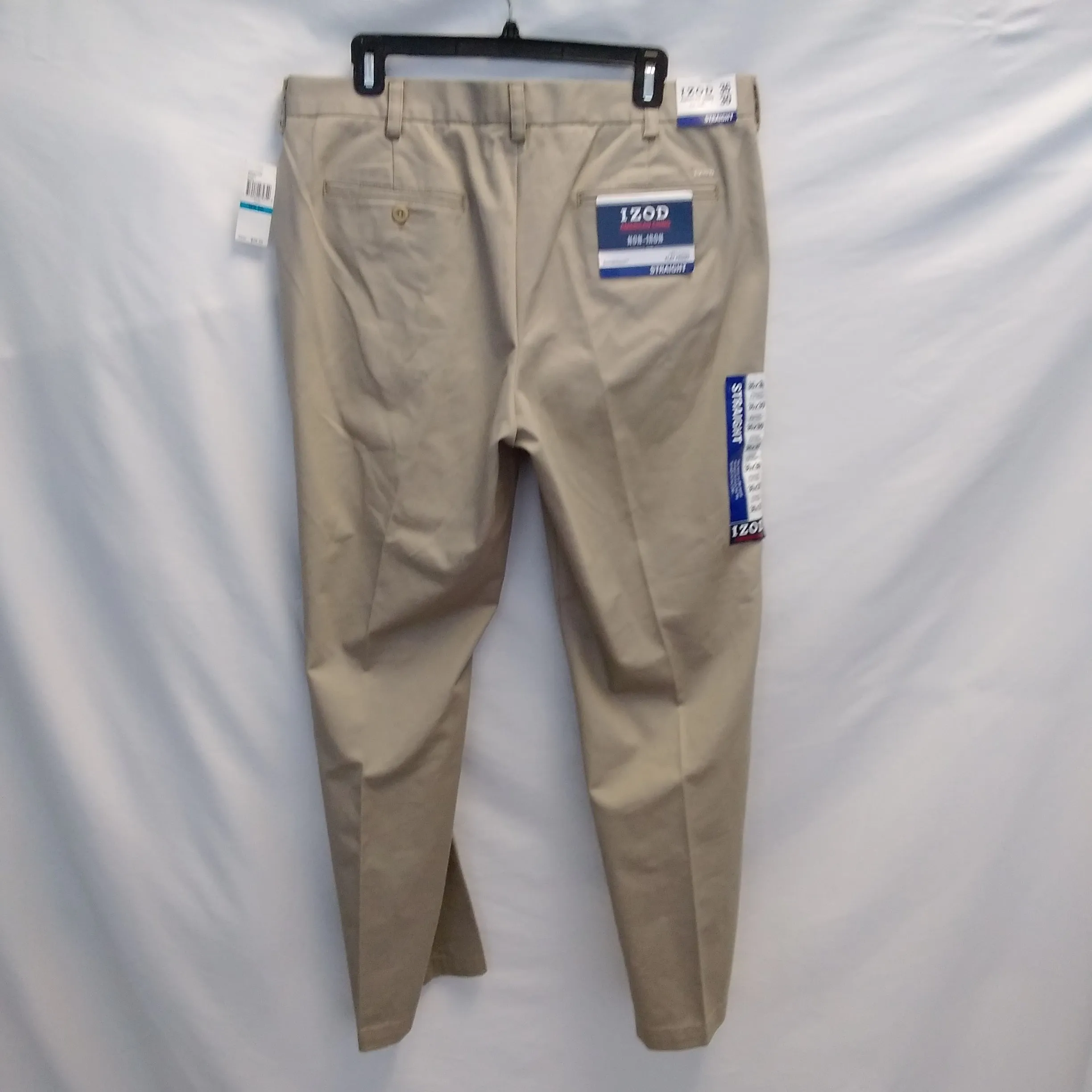 NWT - IZOD khaki American Chino Straight Leg Pants - 36x30