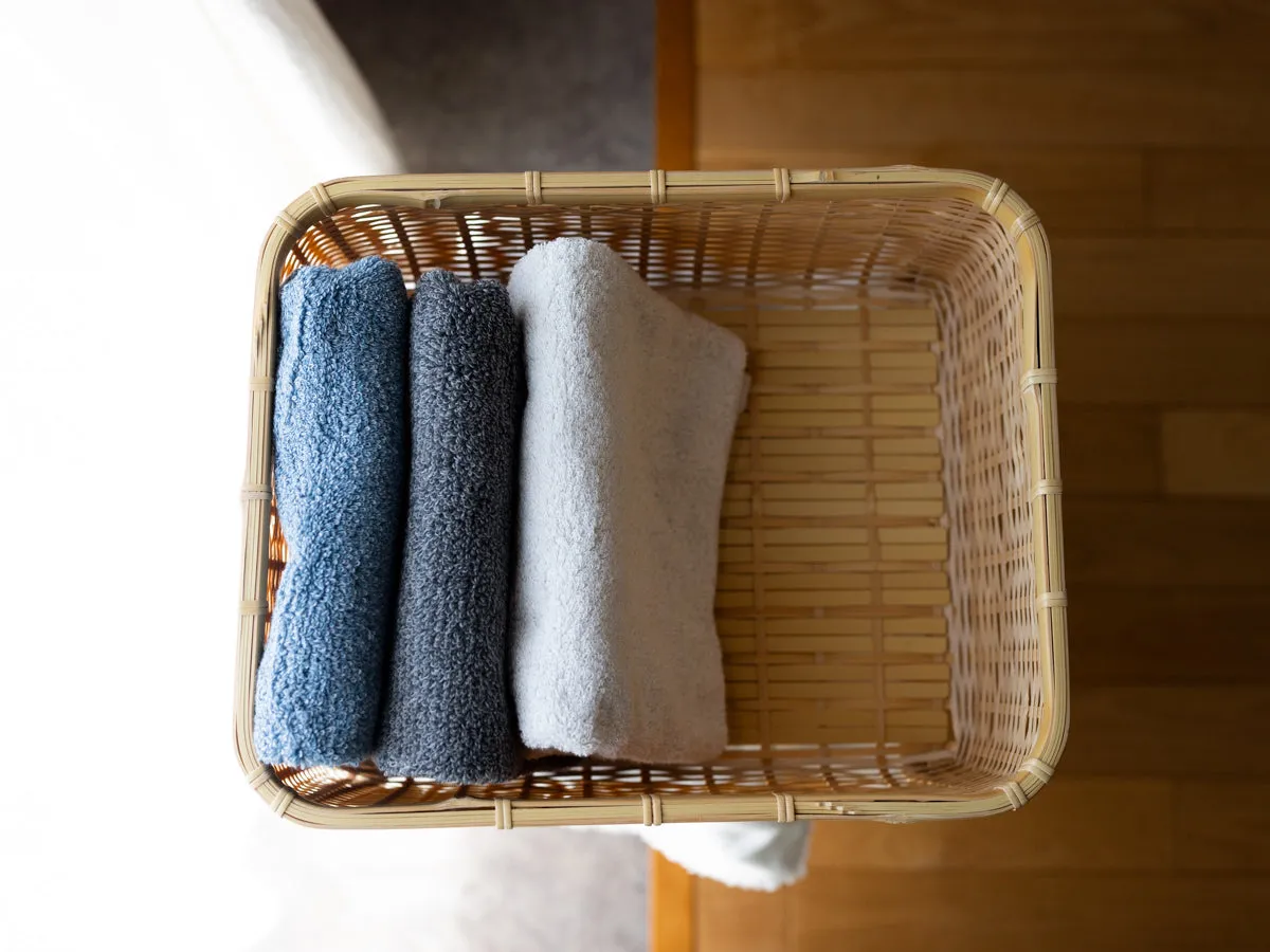 Organizing basket -deep- S,L / White bamboo / Ōita-JPN 850408