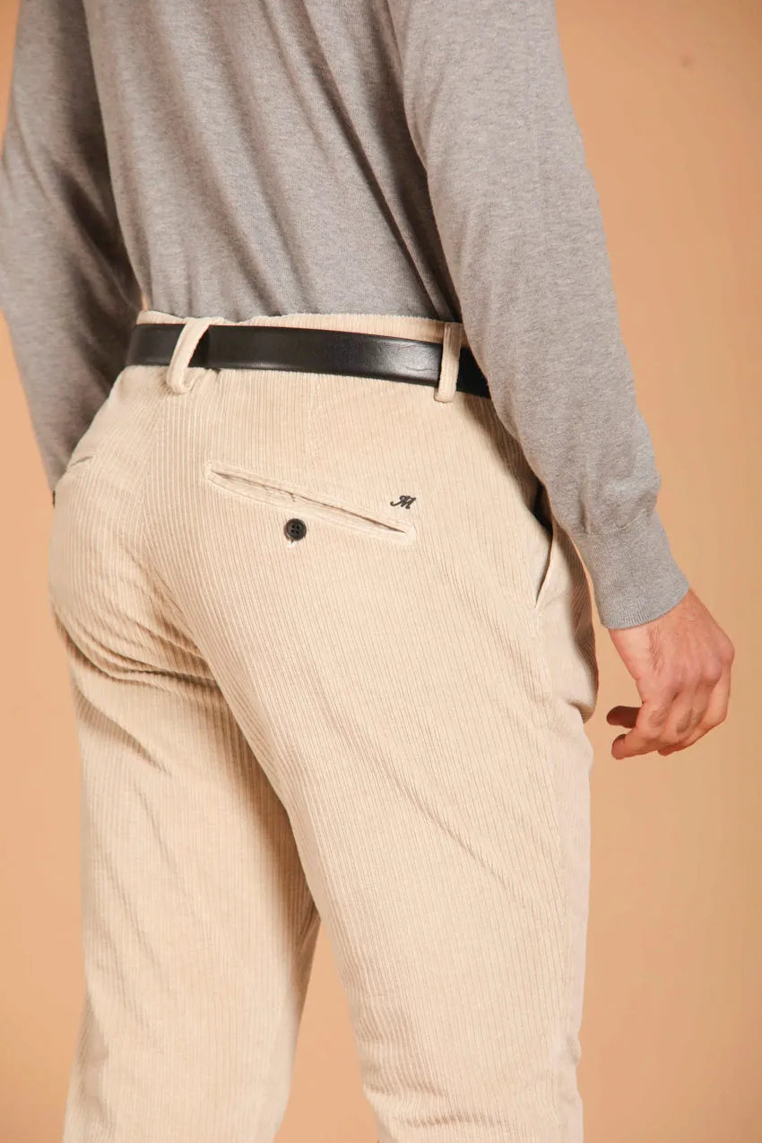 Osaka 1 Pinces men's chino pants in velvet costa france carrot fit