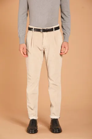 Osaka 1 Pinces men's chino pants in velvet costa france carrot fit