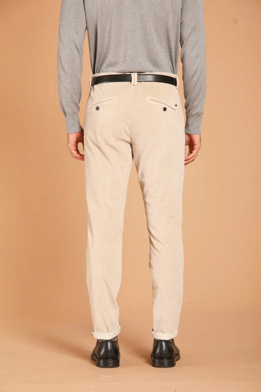 Osaka 1 Pinces men's chino pants in velvet costa france carrot fit
