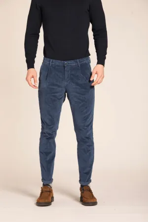 Osaka 1 Pinces men's chino pants in velvet costa france carrot fit