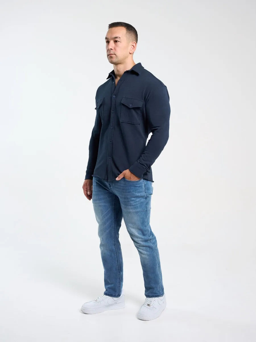 Overshirt In Navy Blue