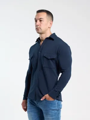 Overshirt In Navy Blue