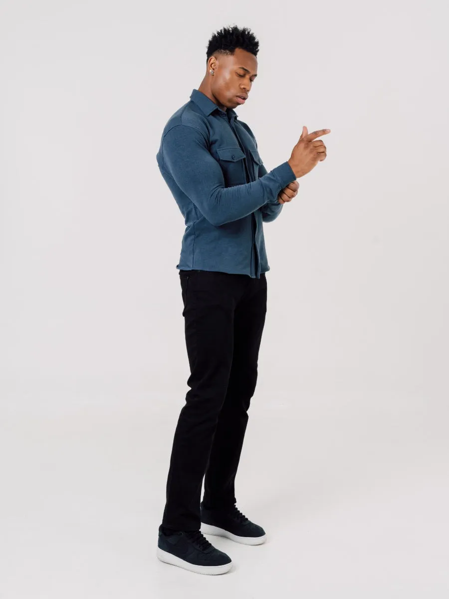 Overshirt In Pacific Blue