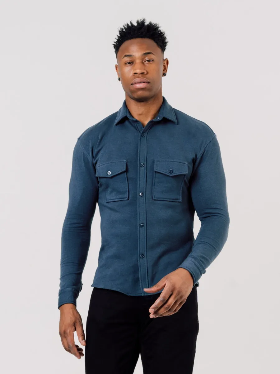Overshirt In Pacific Blue