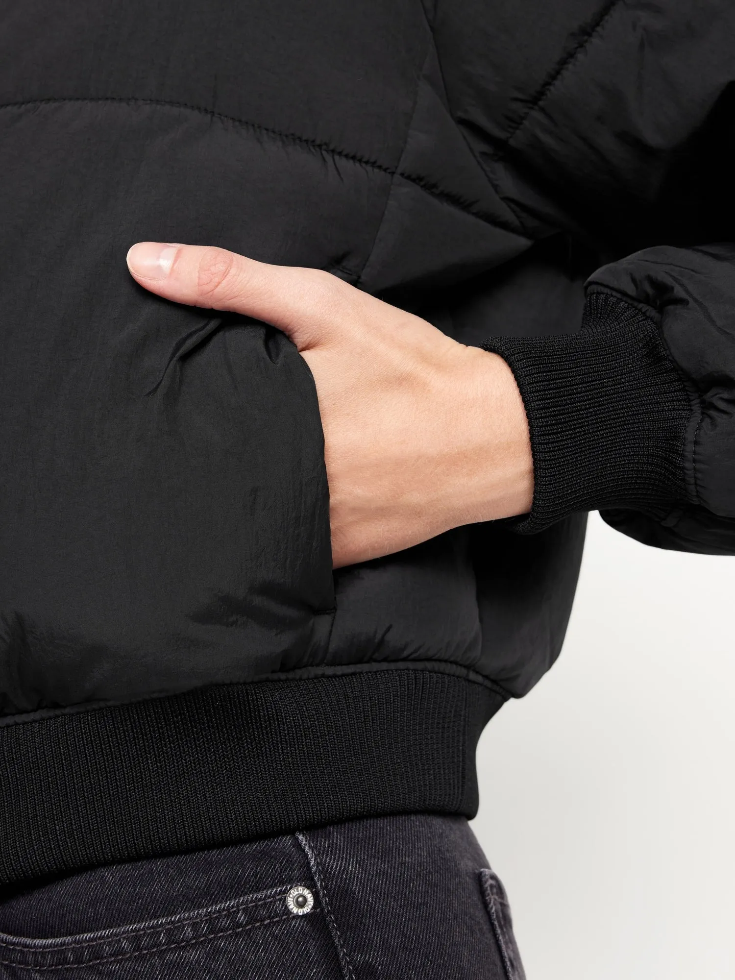 Oversized Crop Puffer Jacket