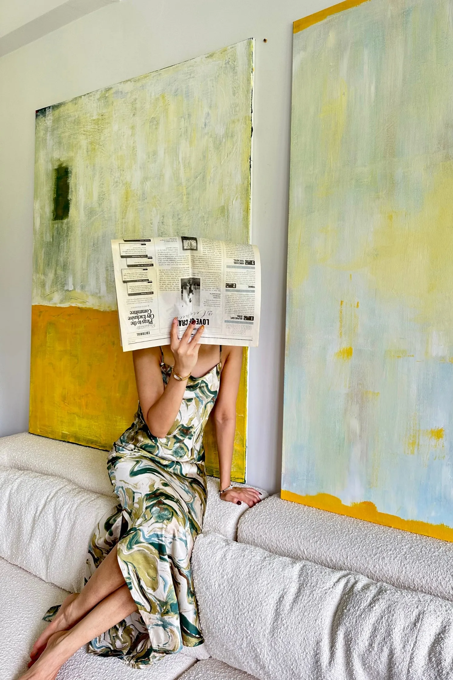 Palermo Slip Dress in Eden Green
