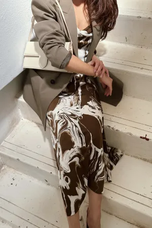 Palermo Slip Dress in Sicily Brown
