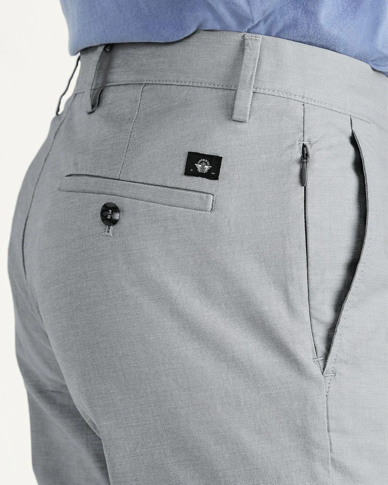Pantalón Chino Dockers de Hombre Slim Fit Smart 360 Flex Alpha High Rise Grey
