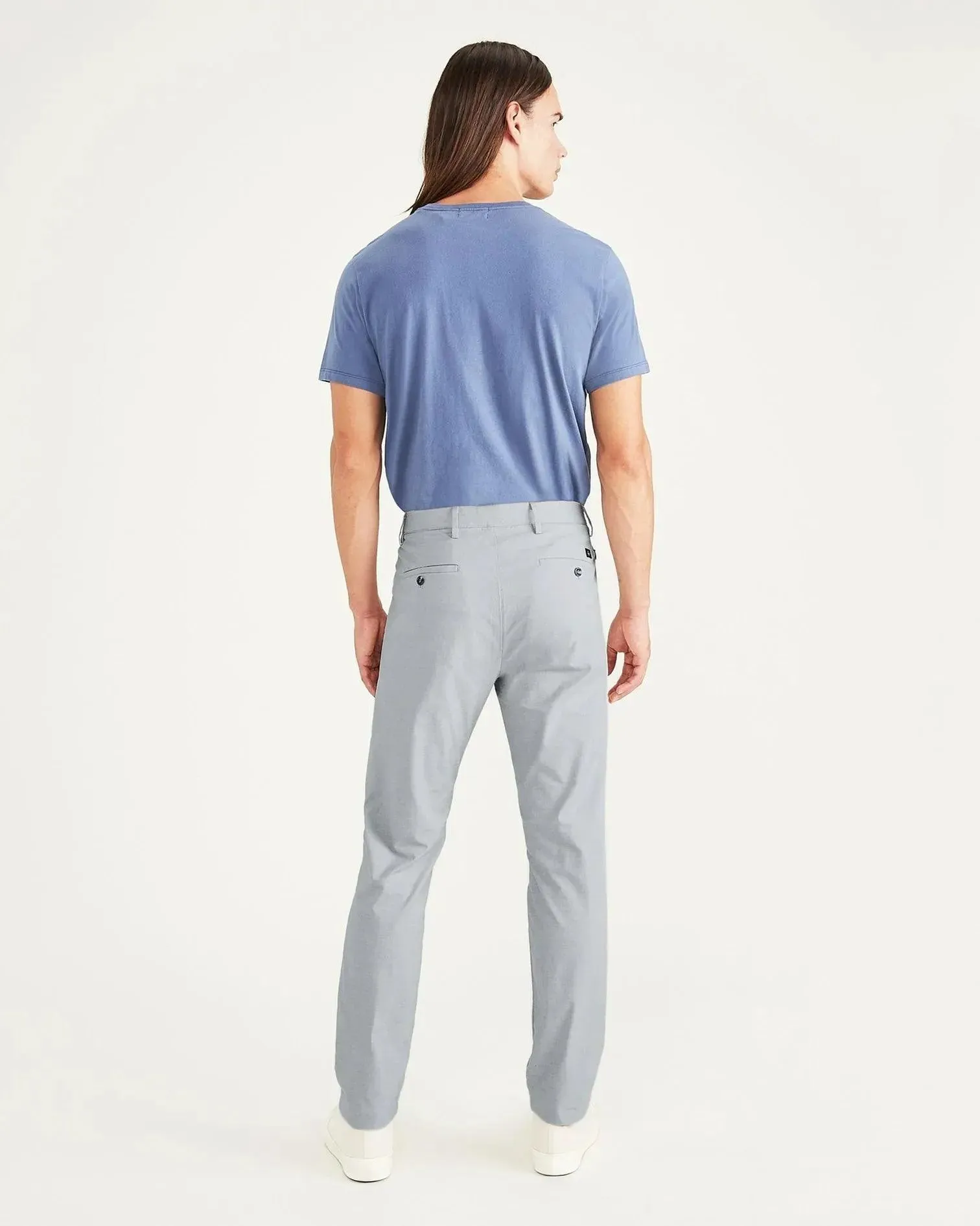 Pantalón Chino Dockers de Hombre Slim Fit Smart 360 Flex Alpha High Rise Grey