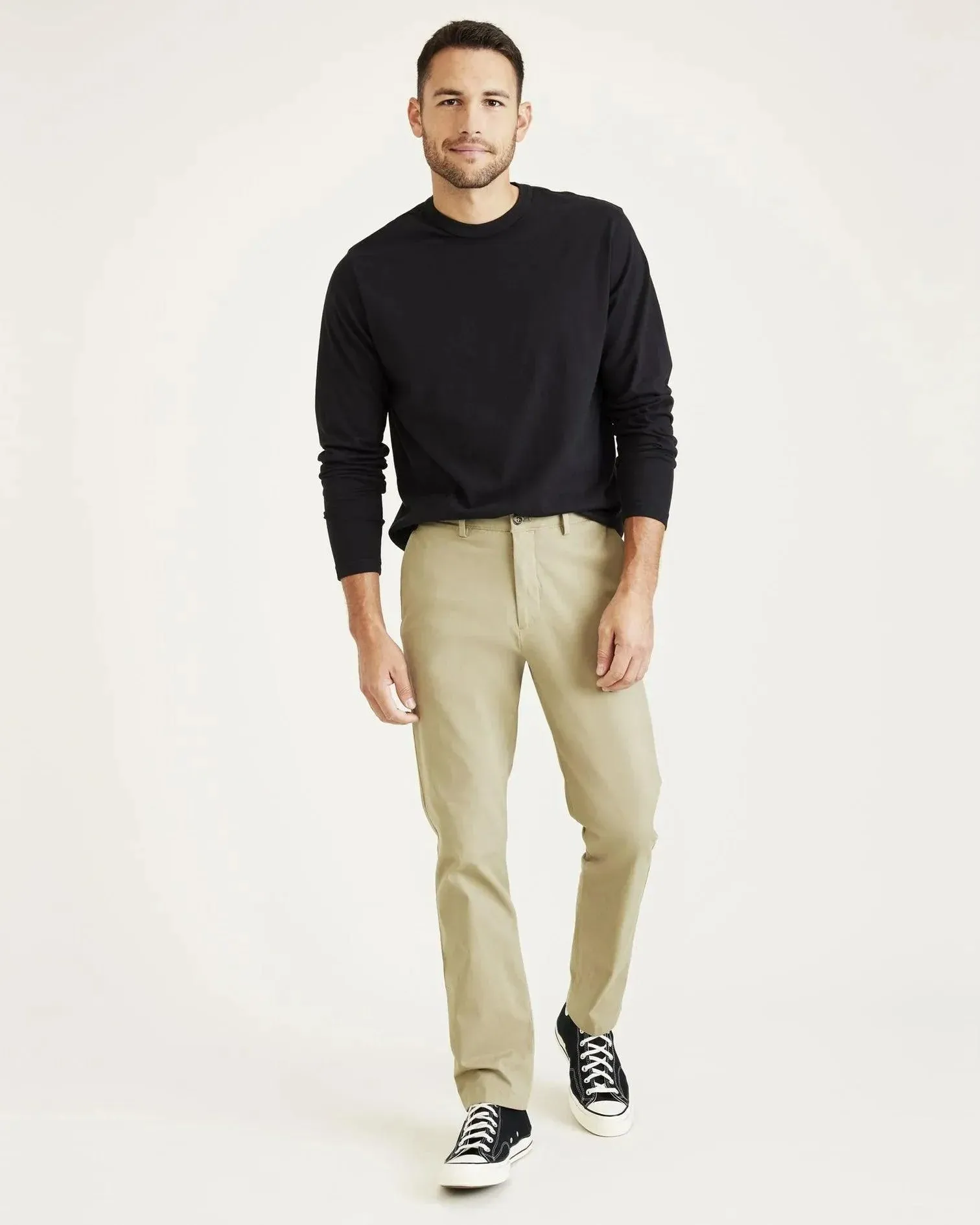 Pantalón Chino Dockers de Hombre Slim Fit Smart 360 Flex Alpha Silver Sage Beige