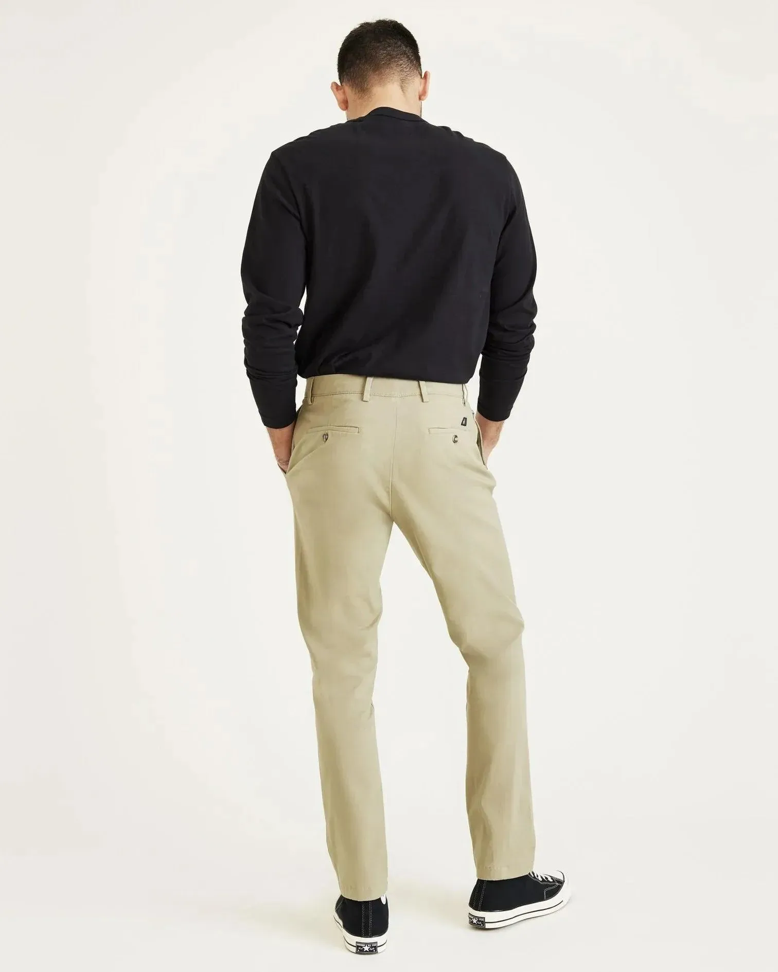 Pantalón Chino Dockers de Hombre Slim Fit Smart 360 Flex Alpha Silver Sage Beige