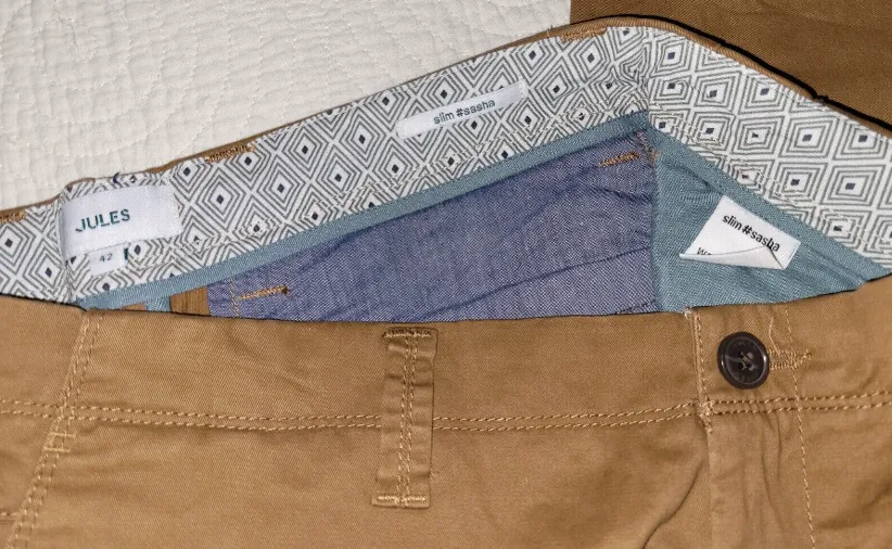Pantalon chino slim #Sasha