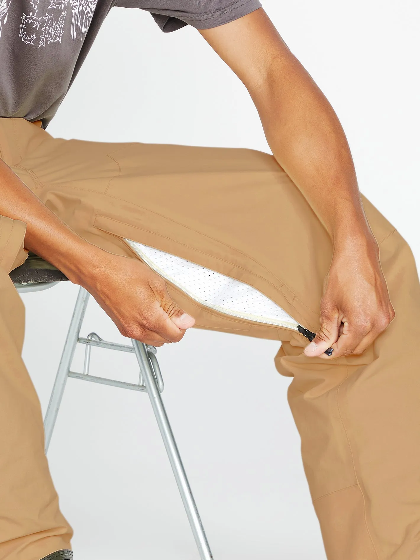 Pantalon de snow L Gore-Tex - Caramel