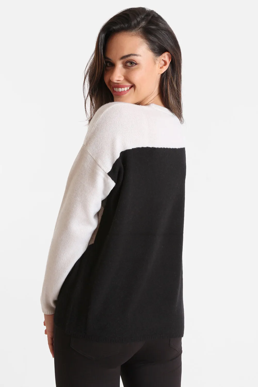 Patchwork Crew Neck: FINAL SALE