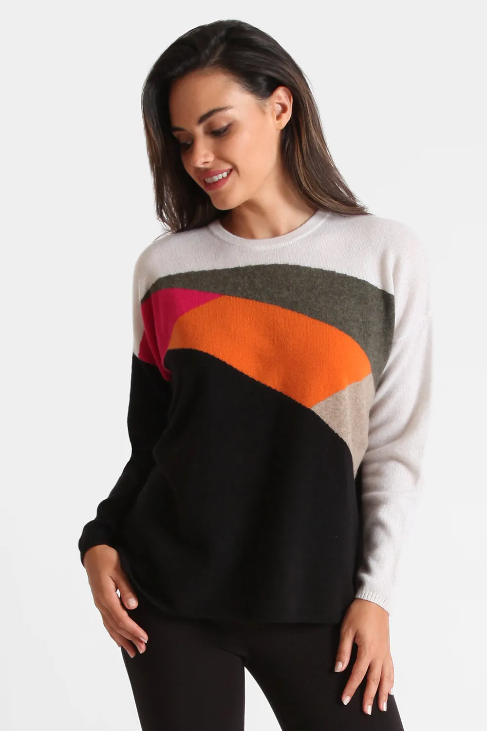 Patchwork Crew Neck: FINAL SALE