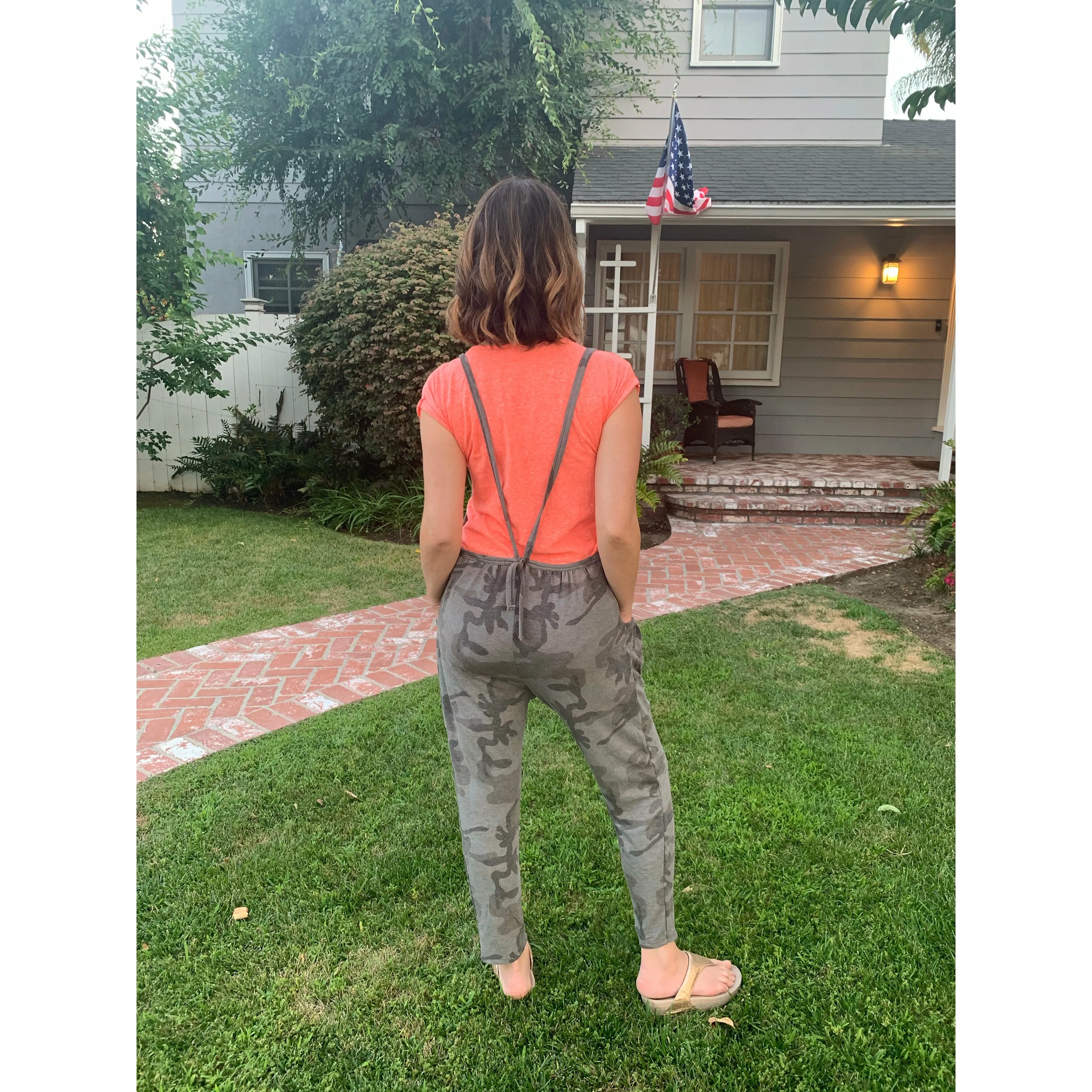 Peyton Camo | Adult Overalls | Grey