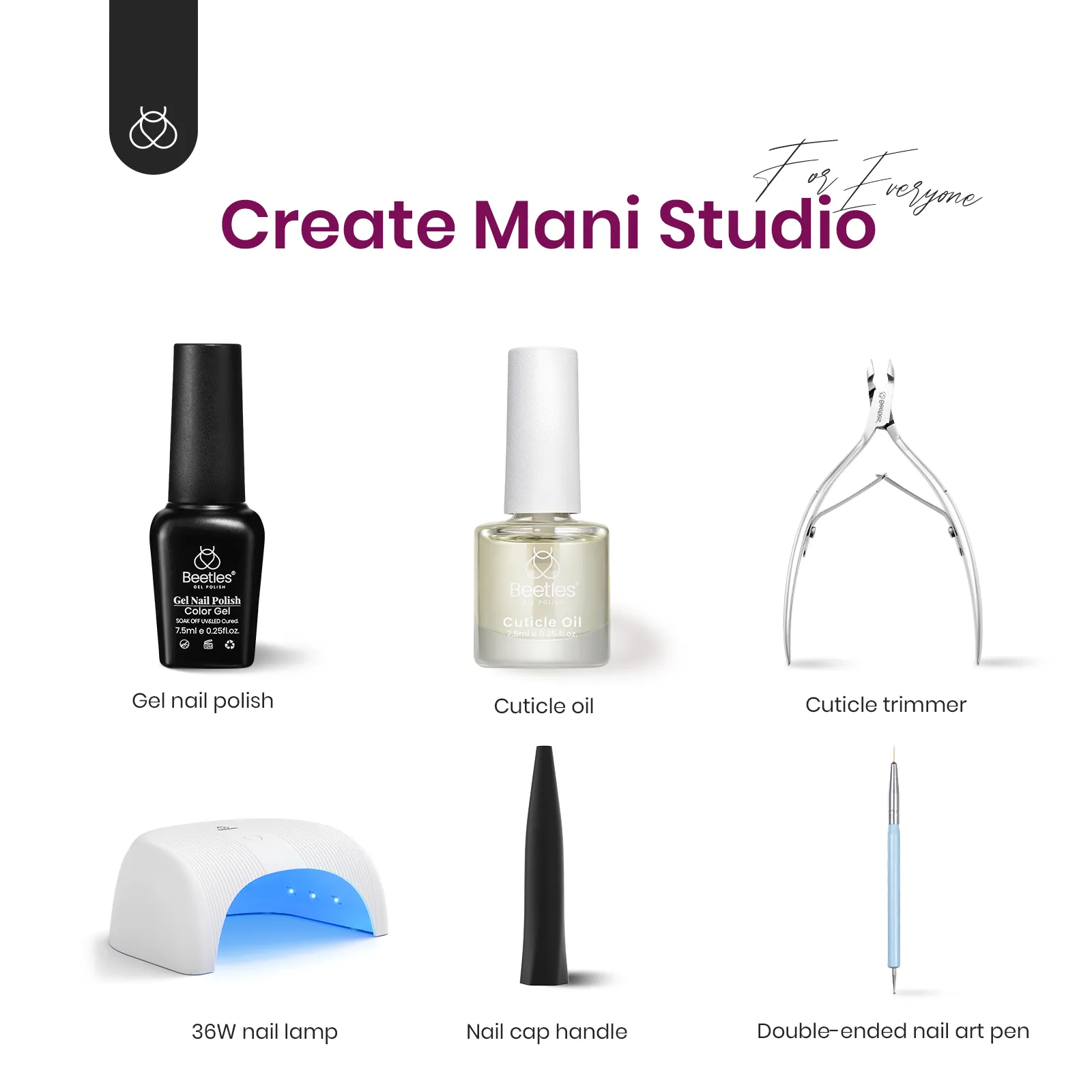 Polar Afterglow Manicure Kit: Nail Art Gels, Tools, Accessories and Care Essentials