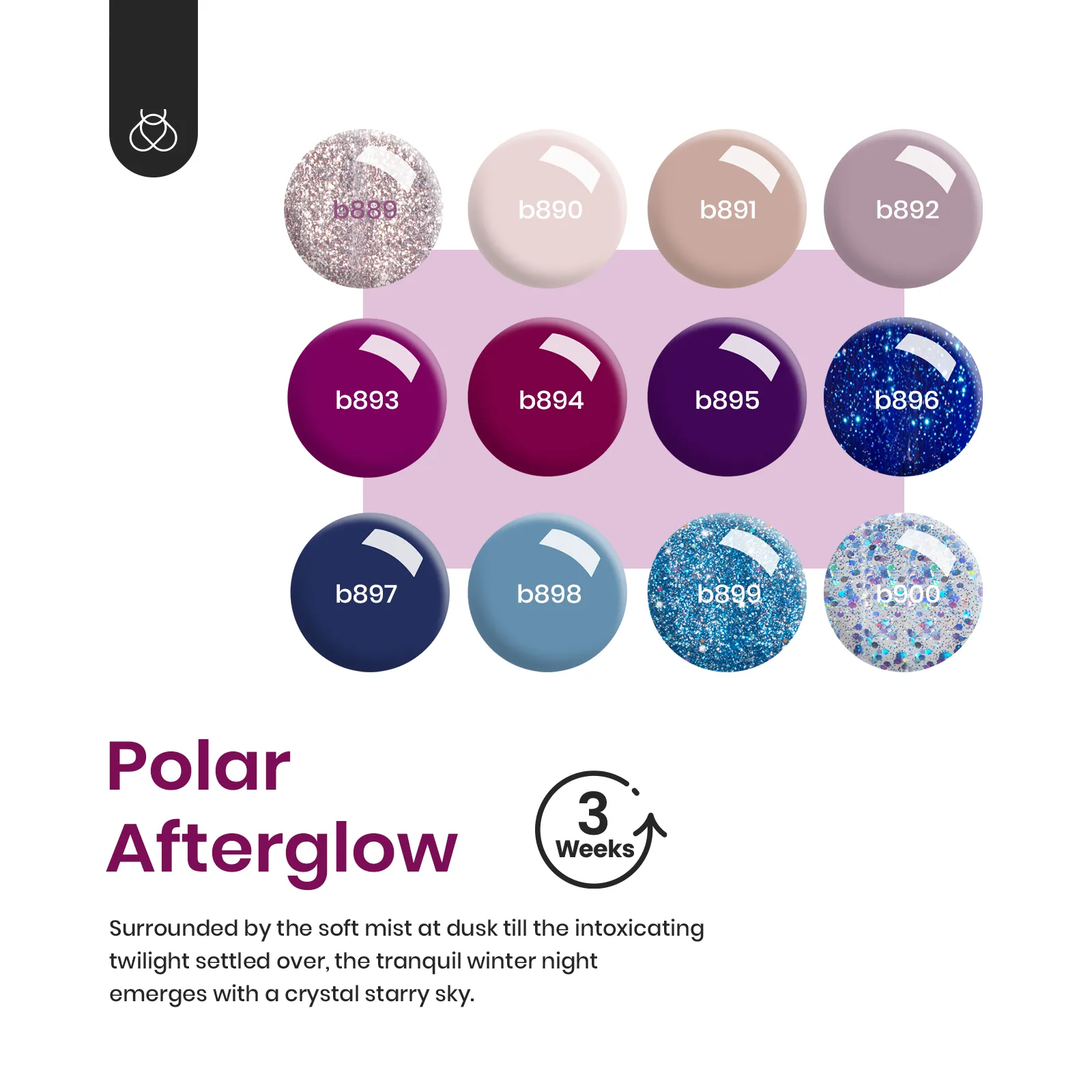 Polar Afterglow Manicure Kit: Nail Art Gels, Tools, Accessories and Care Essentials