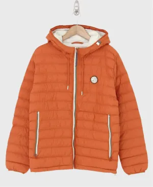 Pretty Green Tilby Quilted Jacket Orange