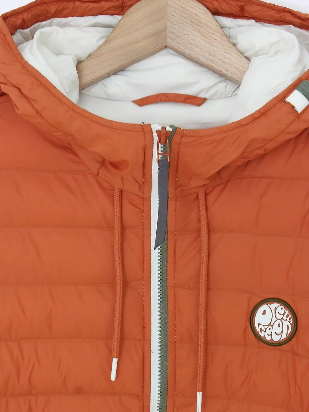 Pretty Green Tilby Quilted Jacket Orange