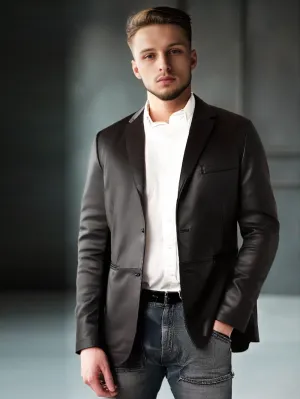 Professional Style Leather Coat for Men