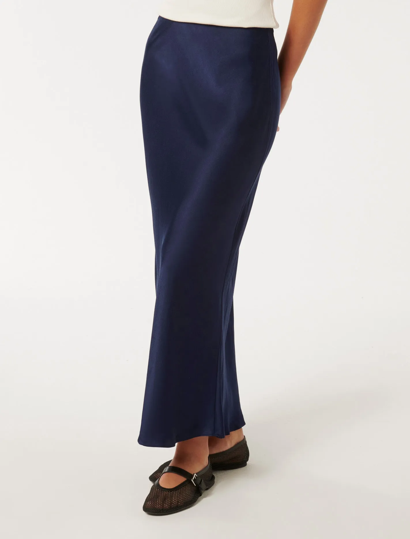Prue Satin Bias Midaxi Skirt