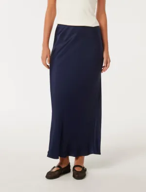 Prue Satin Bias Midaxi Skirt