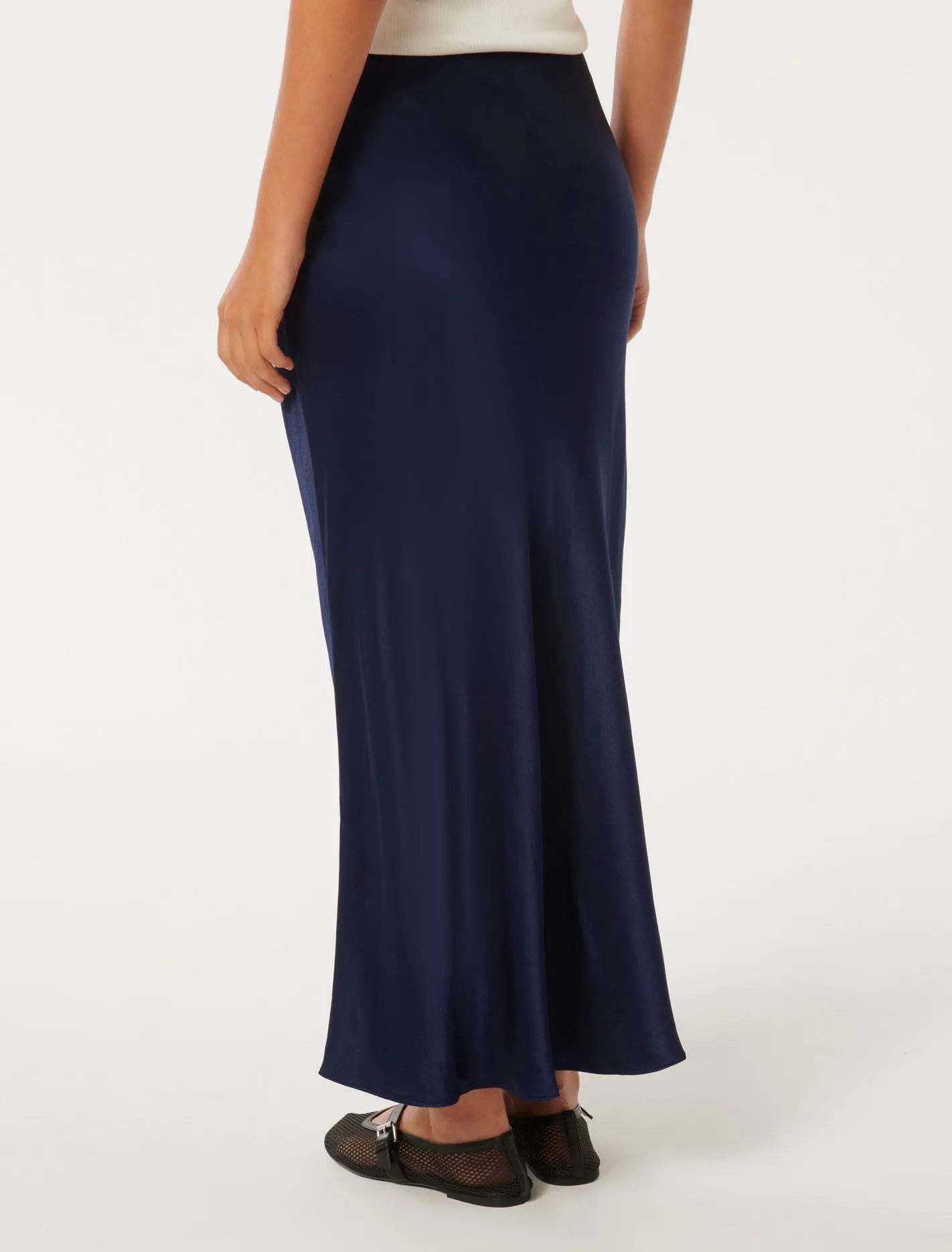 Prue Satin Bias Midaxi Skirt