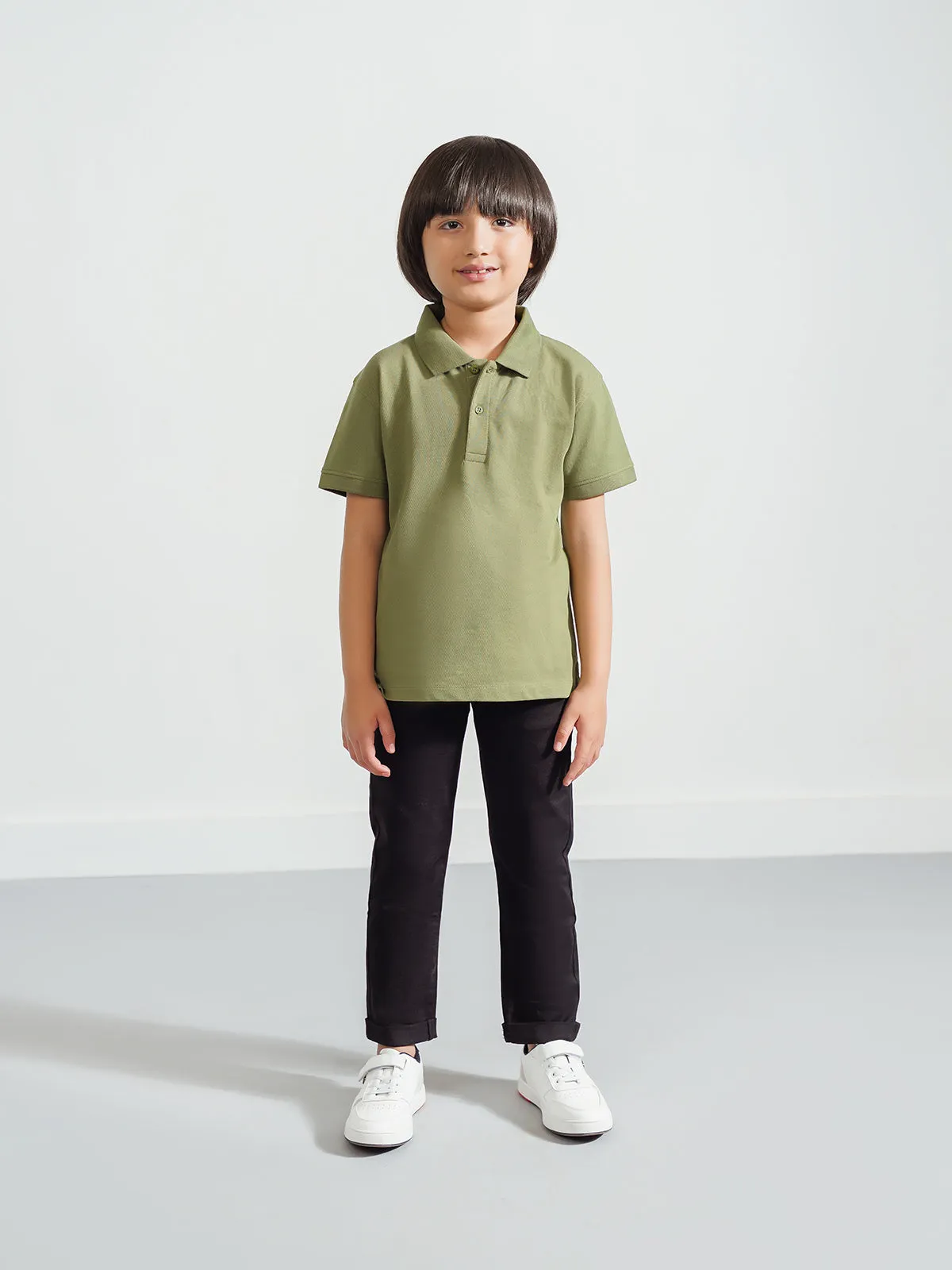 "CHIAKI" Slim Fit Twill Chinos