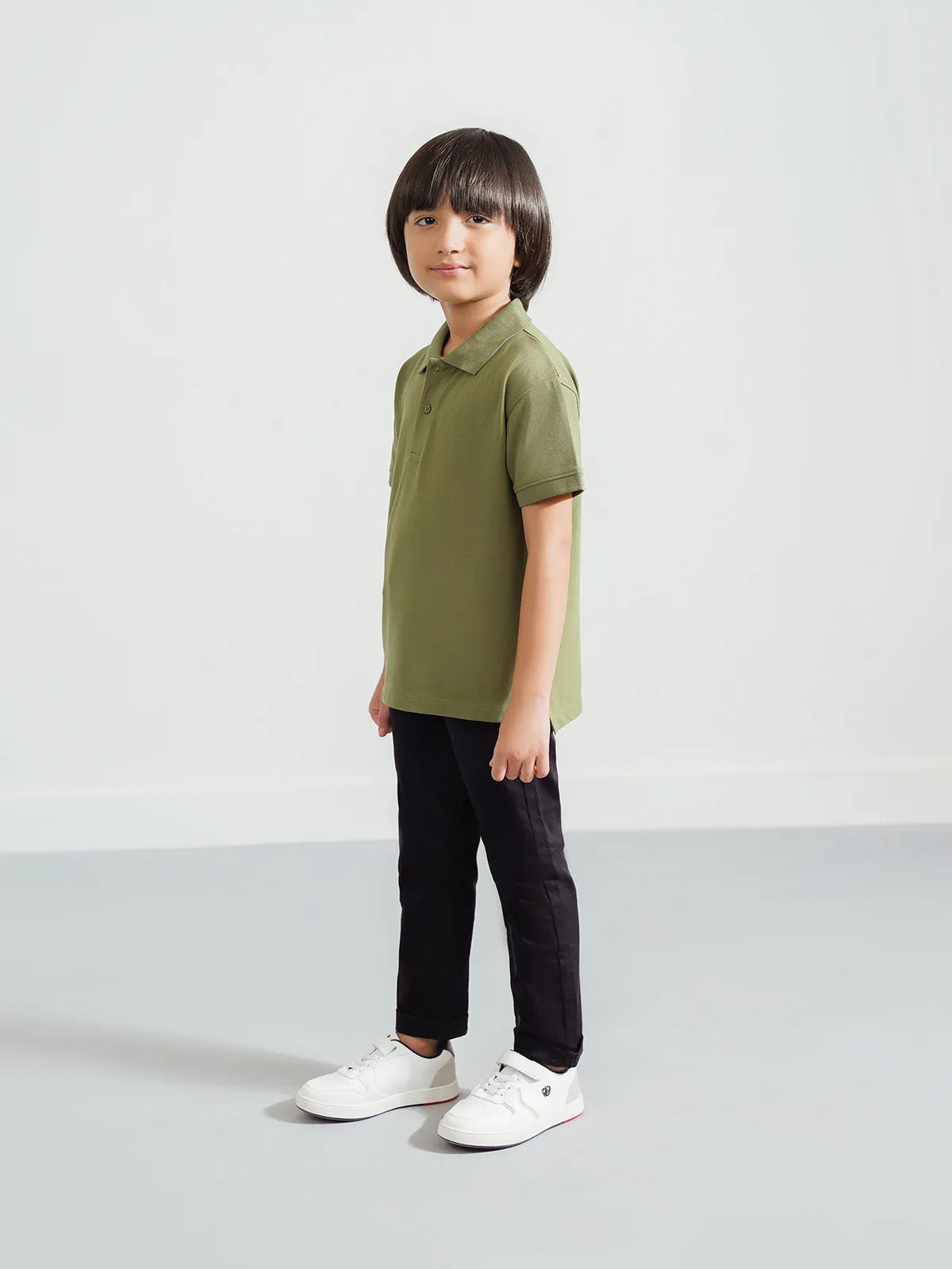 "CHIAKI" Slim Fit Twill Chinos