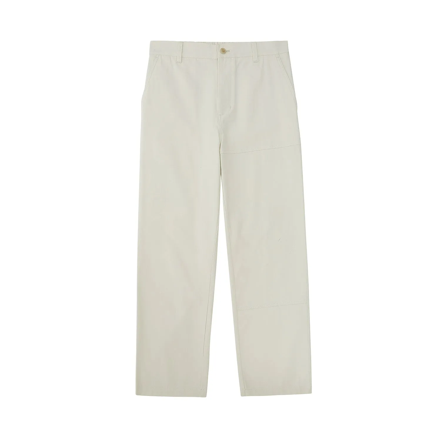 Retro Herringbone Elastic Waist Cargo Pants