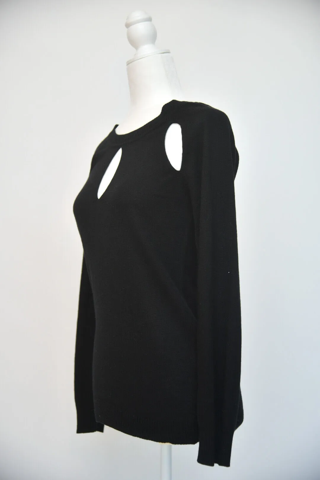Roi Black Cutout Sweater