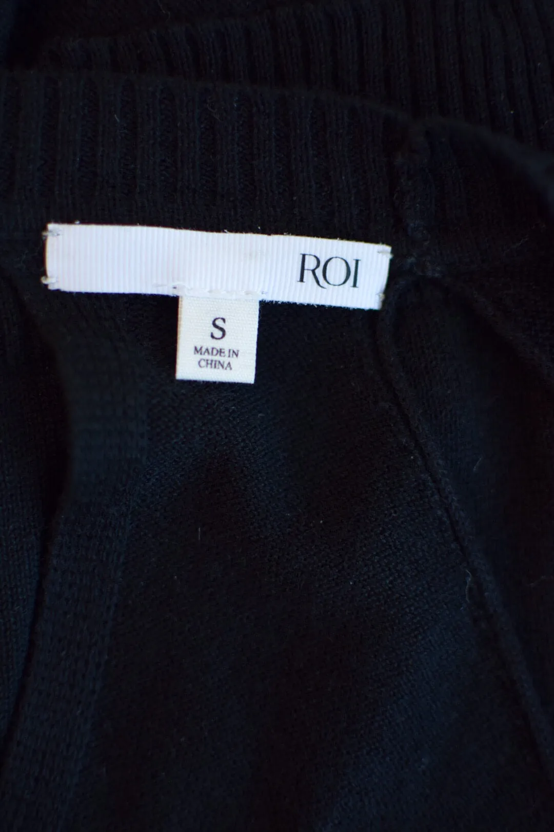 Roi Black Cutout Sweater