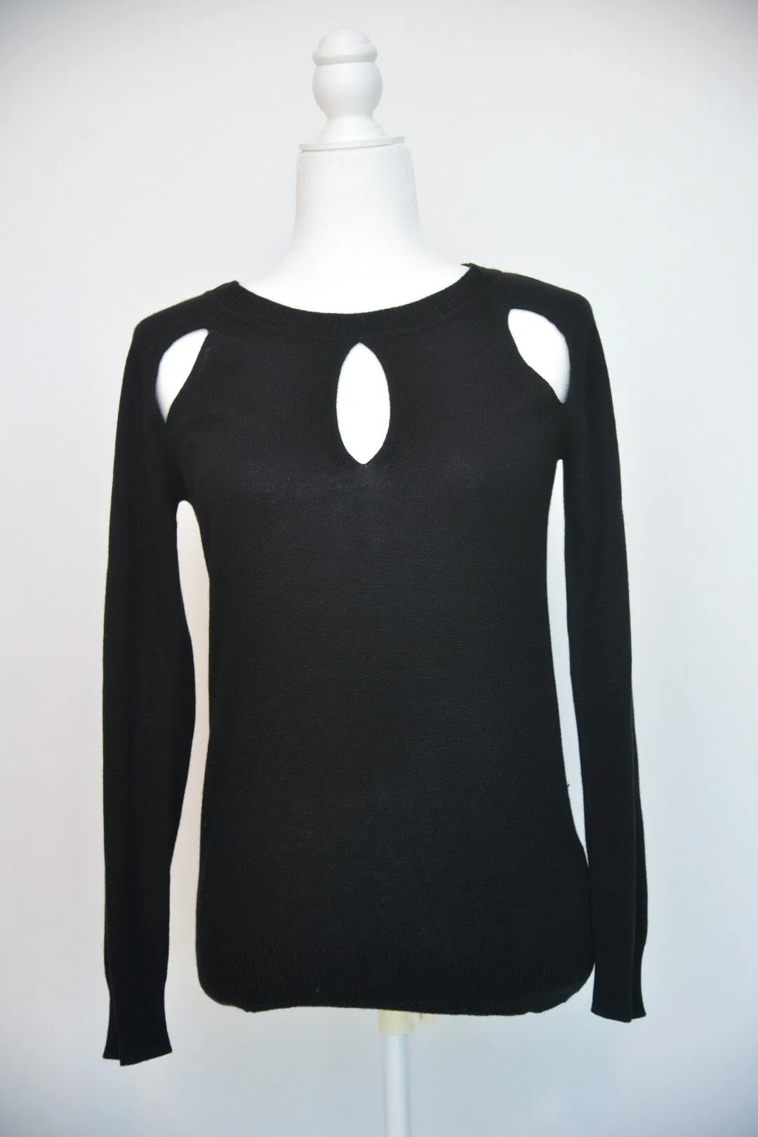 Roi Black Cutout Sweater