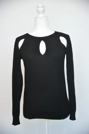 Roi Black Cutout Sweater