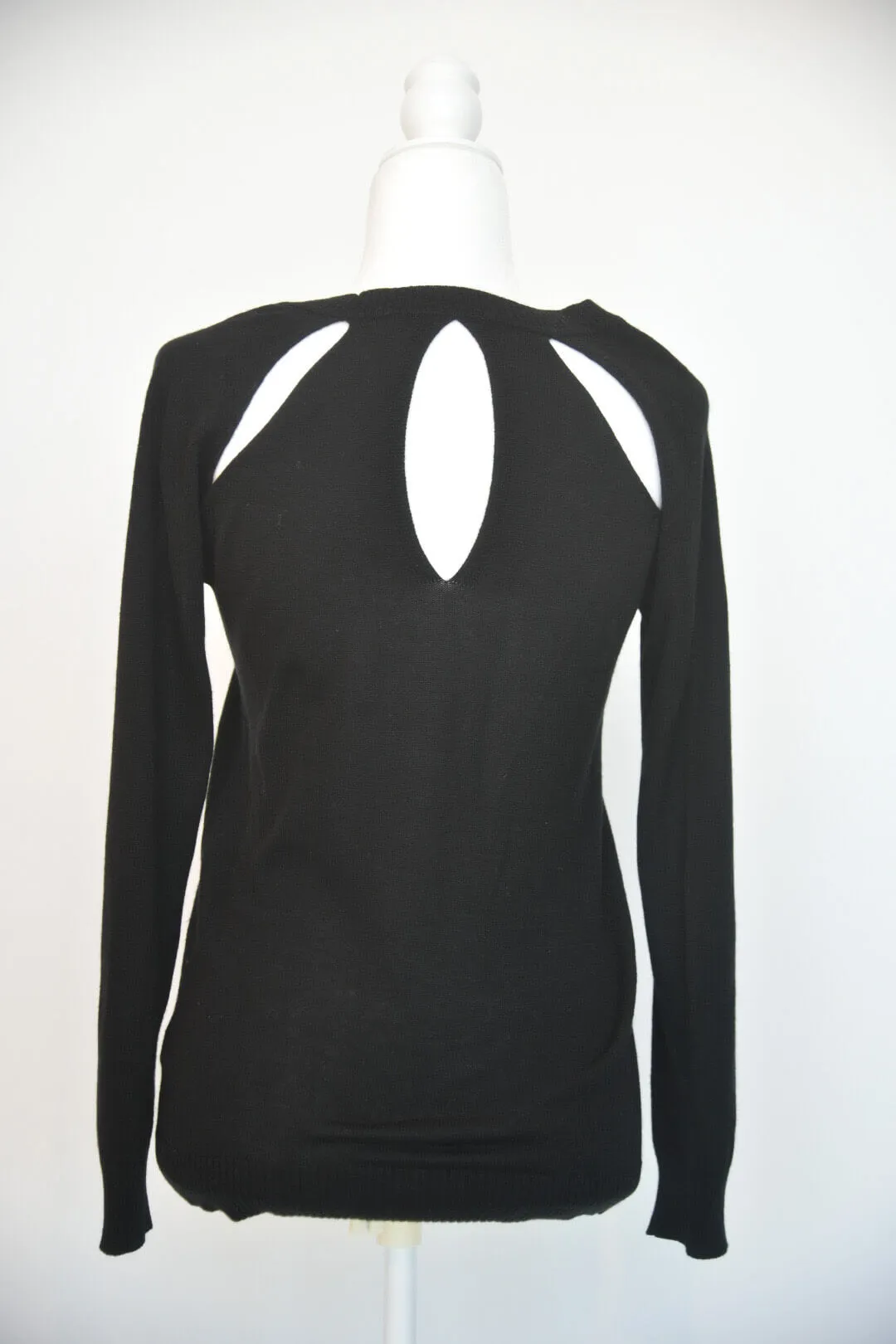 Roi Black Cutout Sweater