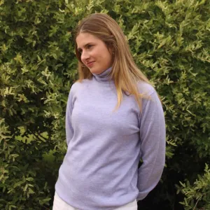 Roll Neck Top - Lilac